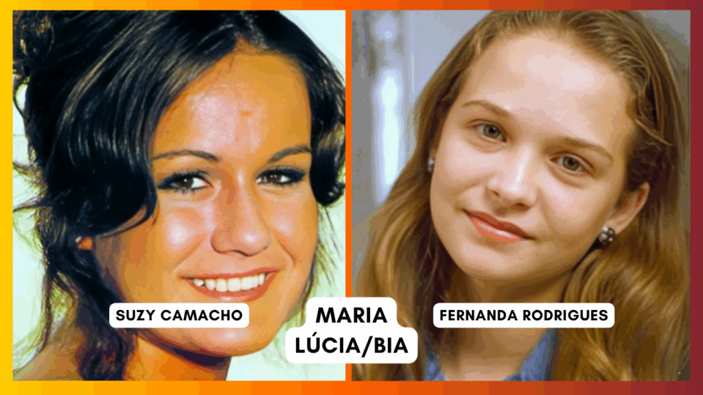 Comparação do elenco das duas versões de A Viagem