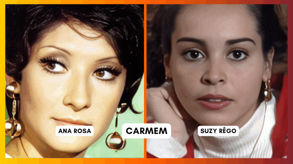 Comparação do elenco das duas versões de A Viagem