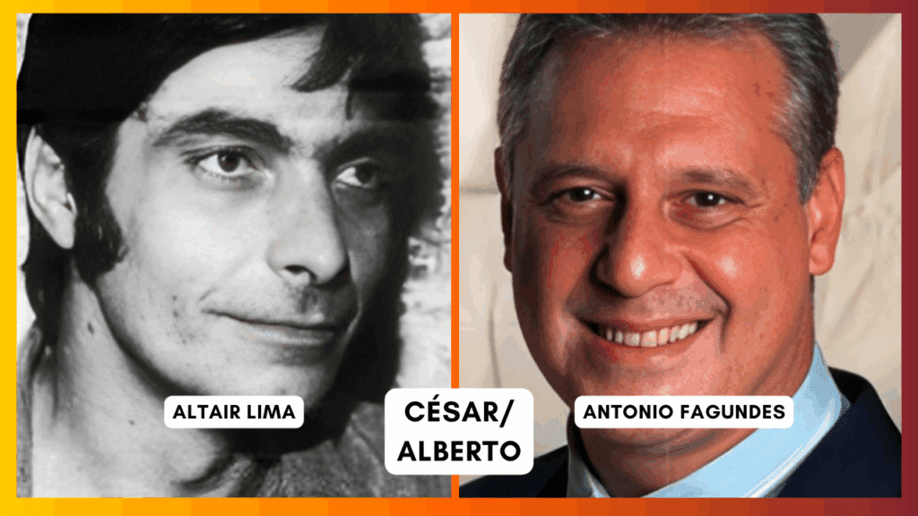 Comparação do elenco das duas versões de A Viagem