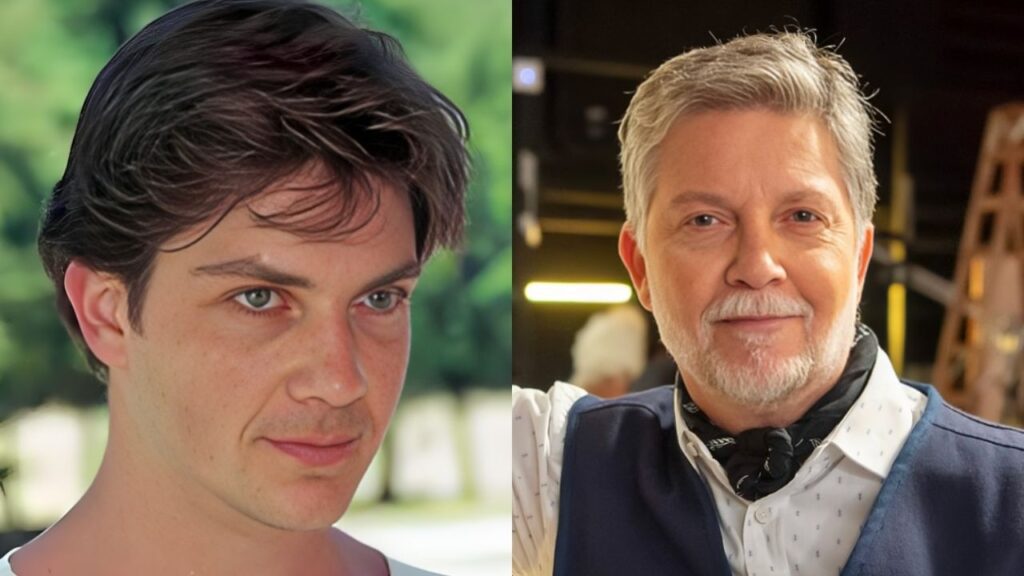 Kiko Mascarenhas em A Viagem e em foto recente