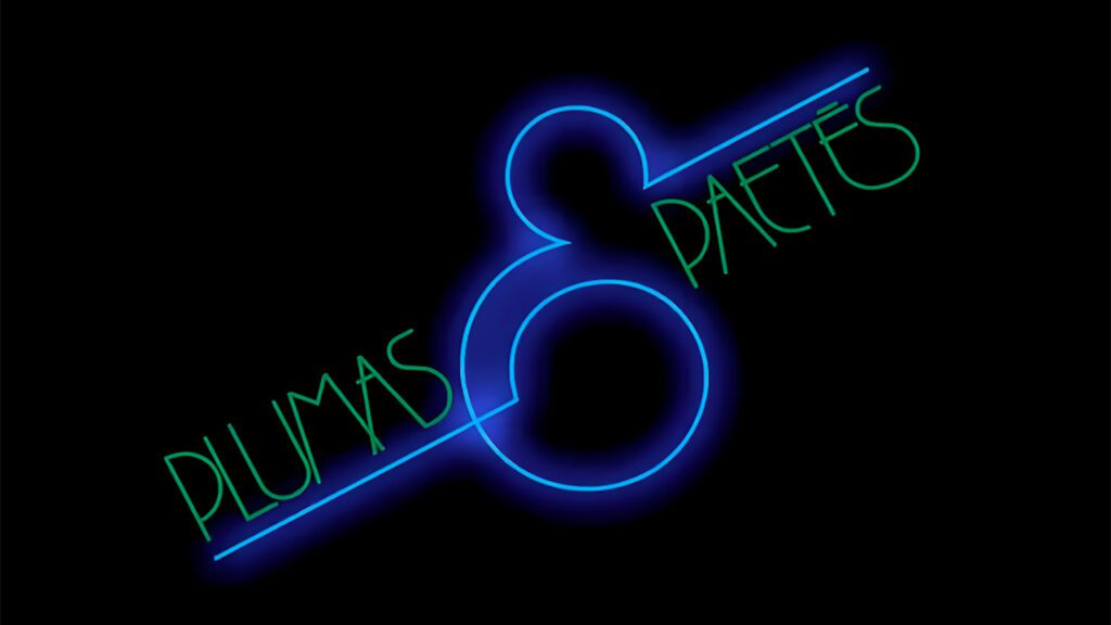 Logo da novela Plumas e Paetês