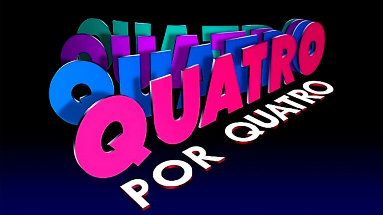 Logo da novela Quatro por Quatro