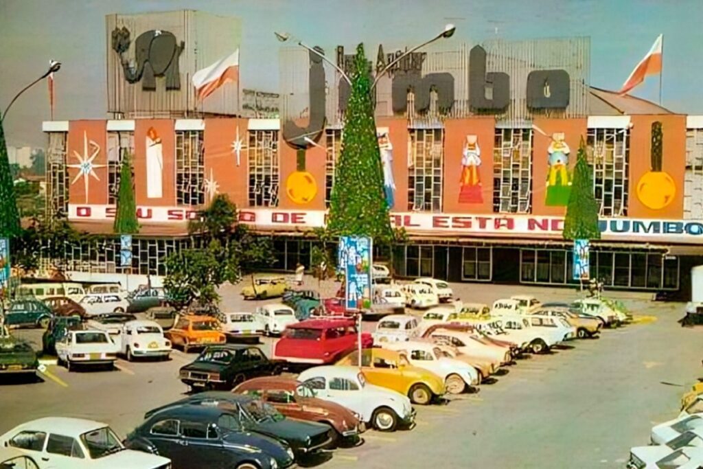 Fachada do Jumbo nos anos 1970