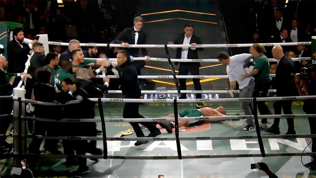 Luta terminou em confusão