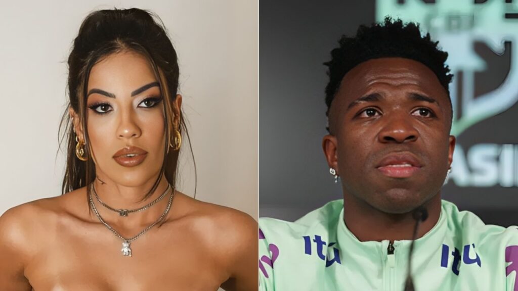 Maju Mazalli e Vini Jr.