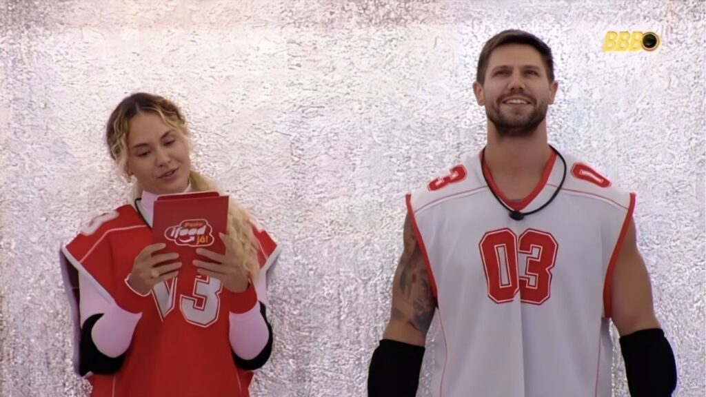 Sarah e Jonas na Prova do Anjo do BBB 26