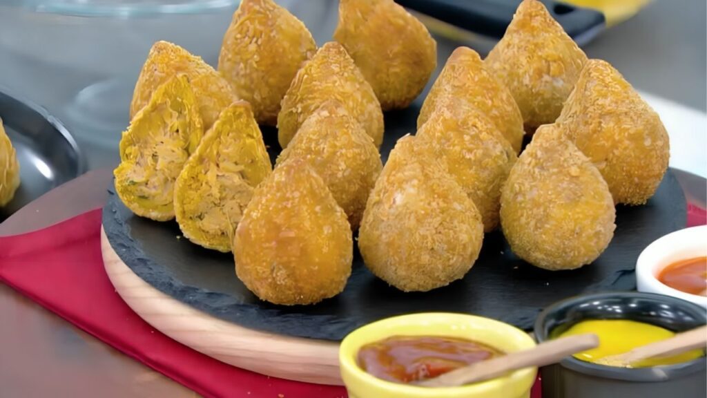 Receita de coxinha de grão-de-bico