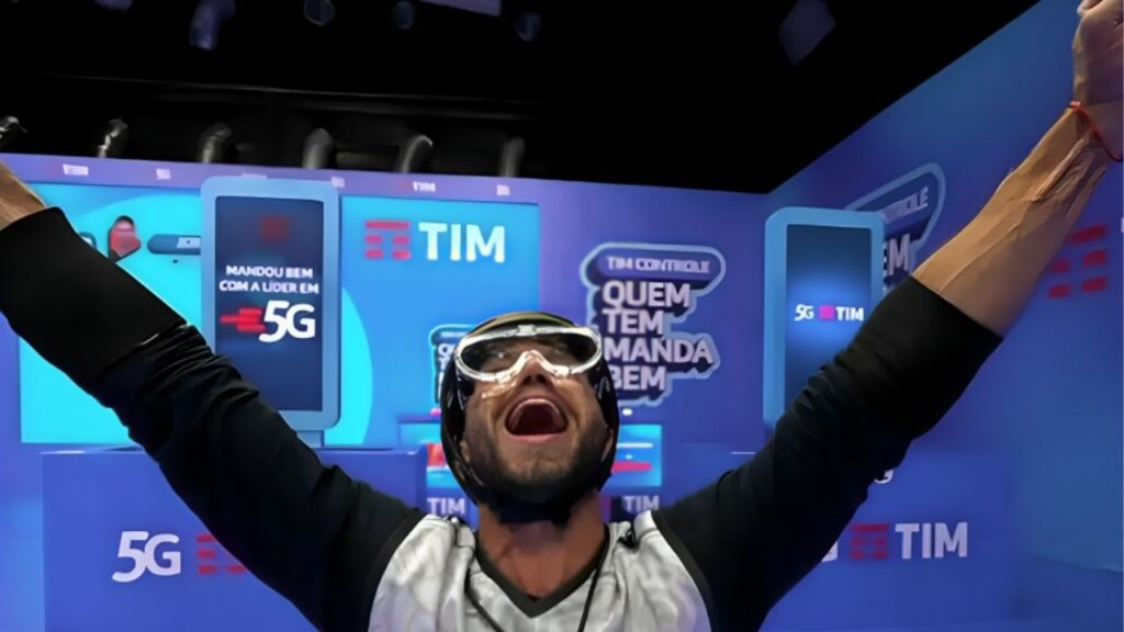 Jonas ganhando a Prova do Líder no BBB 26