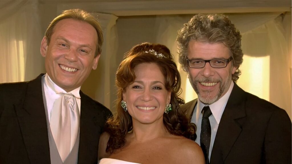 José Wilker, Susana Vieira e José Mayer em Senhora do Destino