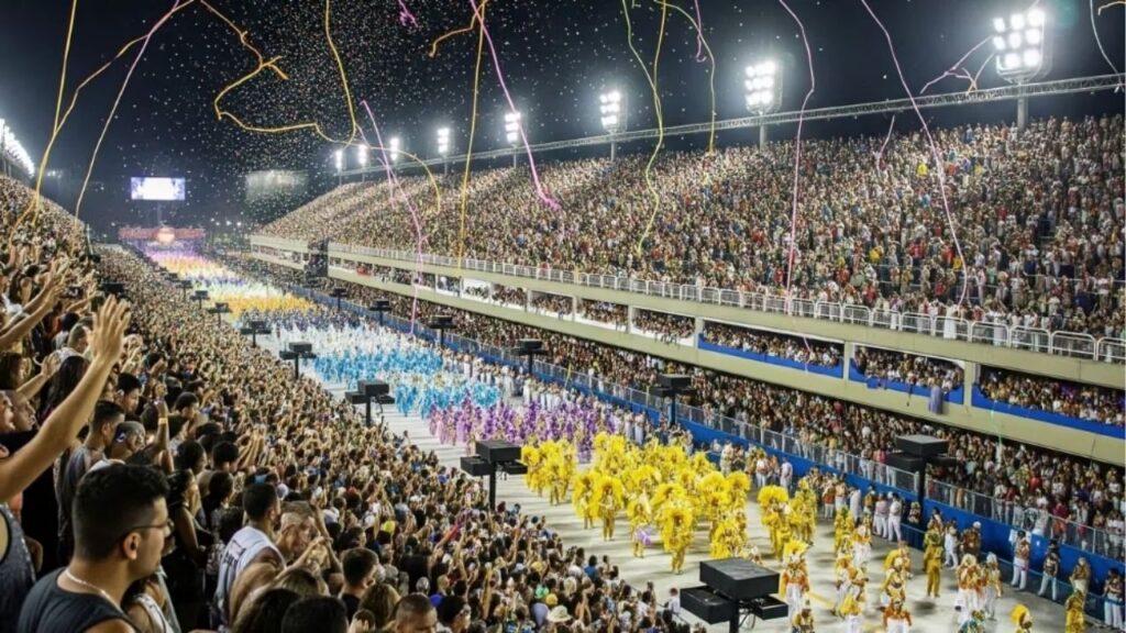 Quais escolas de samba desfilam hoje na Sapucaí? Horários desta segunda (16/02/2026)
