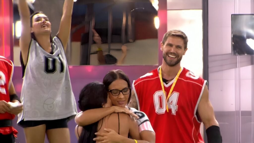Jonas vencendo a Prova do Líder no BBB 26