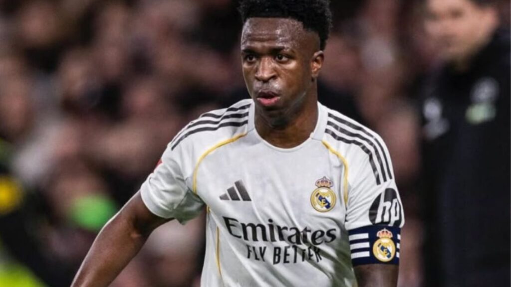 Vinicius Junior em jogo do Real Madrid