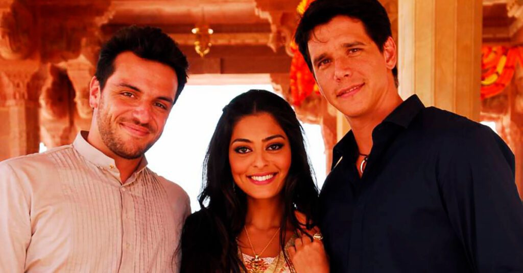 Como termina a novela Caminho das Índias? Saiba tudo que acontece no final Rodrigo Lombardi, Juliana Paes e Márcio Garcia em Caminho das Índias