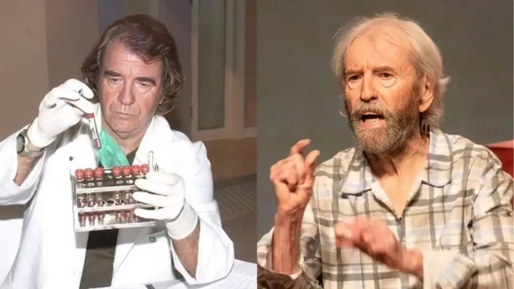 Juca de Oliveira em O Clone e em foto recente