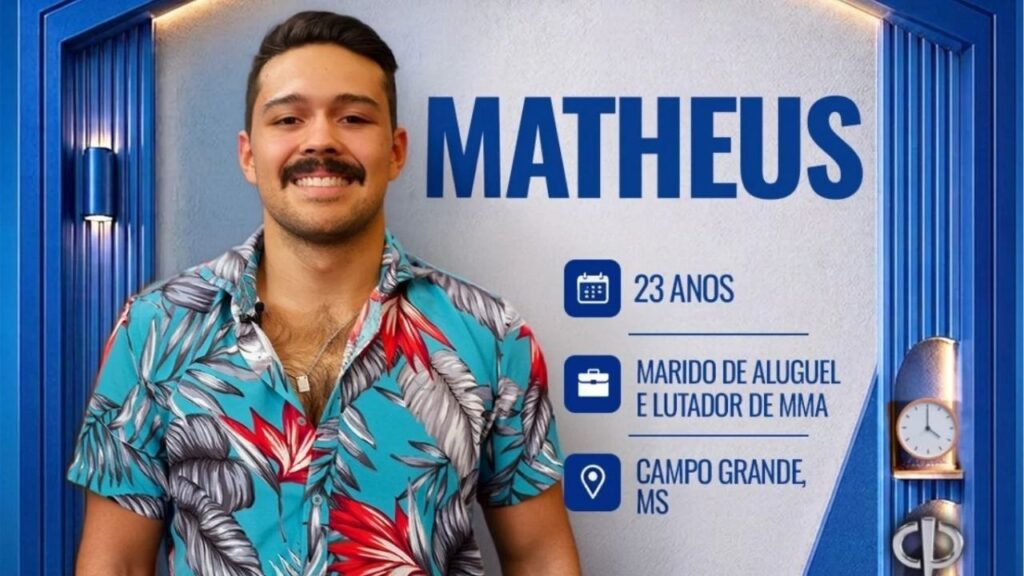 Idade, profissão e mais: Quem é Matheus Barros, participante da Casa do Patrão